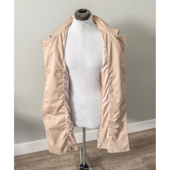 H&M Classic Khaki Trench Coat with Ruffle Details - Picture 7 of 9